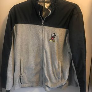 Disney Store Men’s Size Large Fleece Lined Jacket Embroidered Mickey Mouse